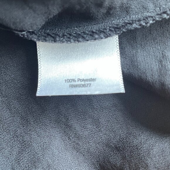 Size XL a.n.a. black short sleeved top with ties - Picture 9 of 10